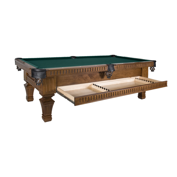 Franklin Pool Table by Olhausen shown with optional drawer