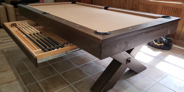 Durango pool table with drawer